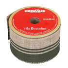 Enfeite Fita Tecido Verde 0x6,3x914cm Cromus