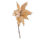 Enfeite Flor Tecido Bege 30x24x24cm Cromus