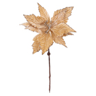 Enfeite Flor Tecido Bege 30x24x24cm Cromus