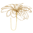 Enfeite Flor Metal Ouro Velho 43x37x2cm Cromus