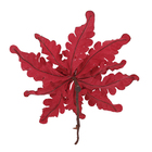 Enfeite Flor Tecido Vermelho 35x25x25cm Cromus