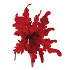 Enfeite Flor Tecido Vermelho 35x25x25cm Cromus