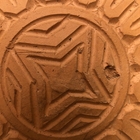 Enfeite Jardim Bola Luminária De Barro Cerâmica Estilo Marajo