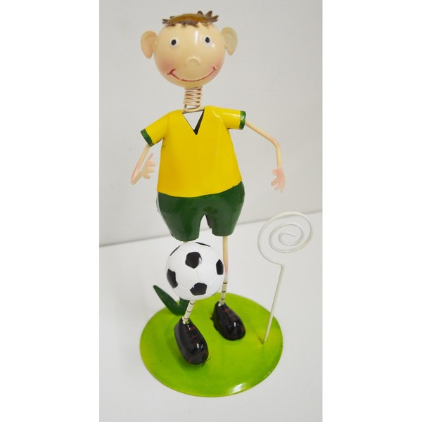 Enfeite Mesa Porta Recado Boneco Jogador Brasileiro Decoracao