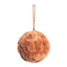 Enfeite Natal Bola Laranja Idopor/juta 11cm 1107537