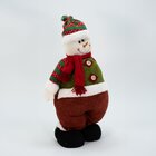 Enfeite Natal Boneco Neve Perna Ajustáveis Decorativo 70cm