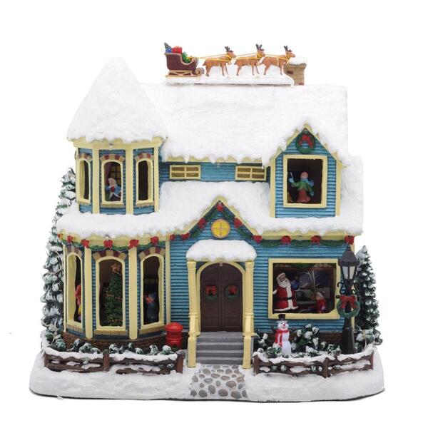 Enfeite Natal Casa C/noel E Treno Clr Bivolt 1025425