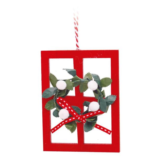 Enfeite Natal Formato Janela Vazada 10x8x1cm 1923499