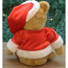 Enfeite Natal Urso De Pelúcia Roupa E Gorro Natalino 23cm