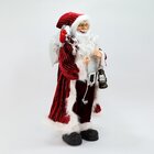 Enfeite Natalino Boneco Papai Noel Tecido Decorativo 62 Cm