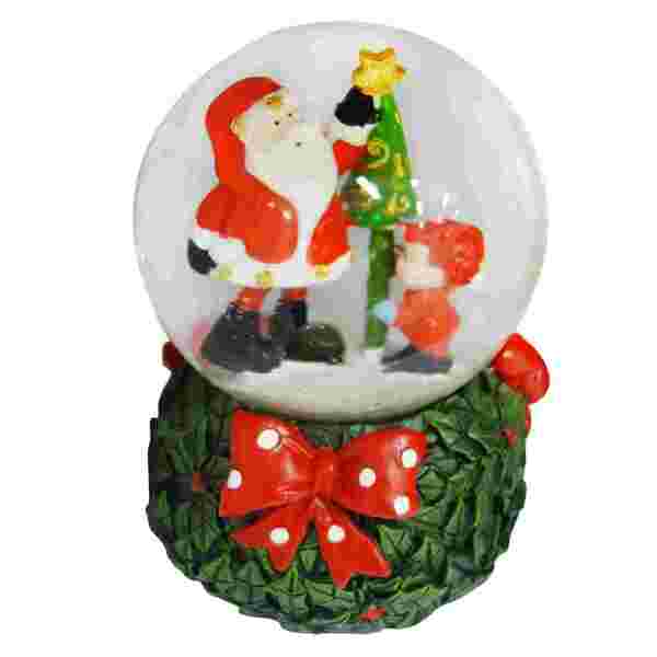 Enfeite Natalino Globo Musical Viena 10 Cm Niazitex