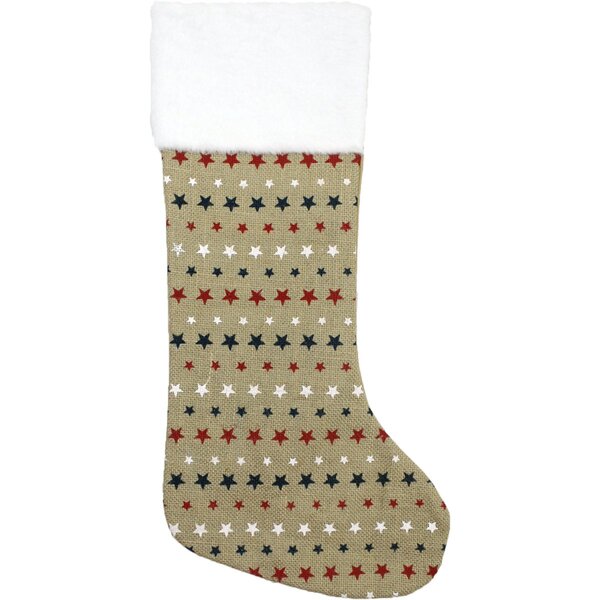 Enfeite Natalino Meia De Natal Artesanal Decorativo De 56cm