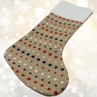 Enfeite Natalino Meia De Natal Artesanal Decorativo De 56cm