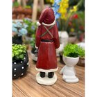 Enfeite Natalino Papai Noel Resina Estatueta De Natal 30cm