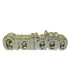 Enfeite Palavra Gratidão Grande De Cerâmica Na Cor Dourada