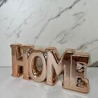 Enfeite Palavra Home Rose Gold De Cerâmica Decorativa