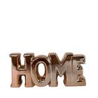 Enfeite Palavra Home Rose Gold De Cerâmica Decorativa