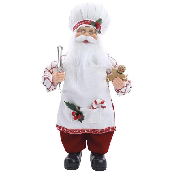 Enfeite Papai Noel Cozinheiro 1un 33x18x10cm 1108011