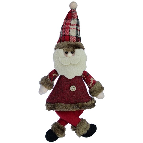 Enfeite Papai Noel Natal Em Tecido 30cm