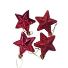 Enfeite Para Árvore De Natal Estrela Prata 4 Un