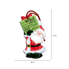 Enfeite Para Árvore De Natal Papai Noel Natal Brilhante 8x14c