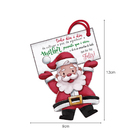 Enfeite Para Árvore De Natal Papai Noel Todo Dia 9x12cm Mdf -
