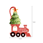 Enfeite Para Árvore De Natal Trenzinho Com Guizo 11x15cm Mdf