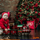 Enfeite Para Árvore De Natal Trenzinho Com Guizo 11x15cm Mdf