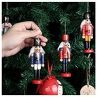 Enfeite Para Árvore Natal Soldado Quebra Nozes 12cm 6 Peças