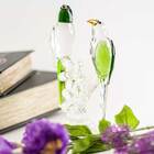 Enfeite Pássaros Decorativos De Cristal Lapidado Jo0002 St1917