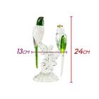 Enfeite Pássaros Decorativos De Cristal Lapidado Jo0002 St1917