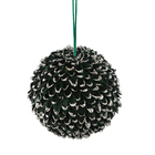 ENFEITE PEND BOLA CASCA VERDE 11CM