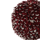 ENFEITE PEND BOLA CASCA VERMELHO 11CM