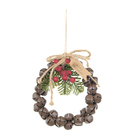 ENFEITE PEND GUIRLANDA GUIZOS CAFE 15CM