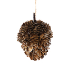 ENFEITE PEND NOZ CASCA NATURAL 10CM