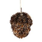 ENFEITE PEND NOZ CASCA NATURAL 10CM