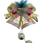 Enfeite Pendente Natalino Sino Laço Bolas Decoração De Natal