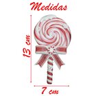 Enfeite Pendente Para Árvore De Natal Doce Pirulito 13cm