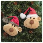 Enfeite Pendente Para Árvore De Natal Ursinho 15cm 8 Unidades