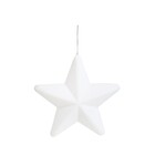 ENFEITE PENDURAR ESTRELA 15CM BRANCA