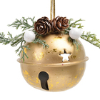 ENFEITE PENDURAR GUIZO Ouro Velho 6,5CM