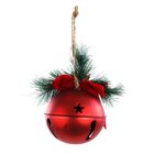 ENFEITE PENDURAR GUIZO VERMELHO 16CM