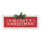 Enfeite Pendurar Madeira Merry Christmas 26x55 1110603