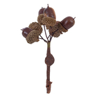 Enfeite Pick Metal Marrom 10x8x4cm Cromus