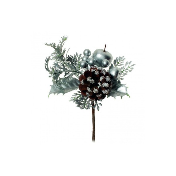 Enfeite Picks Prata 11 X 8 Cm