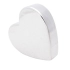 Enfeite Porcelana Heart Of Love Prata 11,8x3,5x11,7 Cm