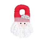 ENFEITE PORTA NOEL TECIDO 27CM