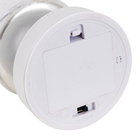 Enfeite Vela Eletrônica Vidro Branco 30x9x9cm Cromus