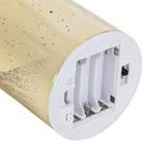 Enfeite Vela Eletrônica Vidro Ouro Velho 17x7x7cm Cromus