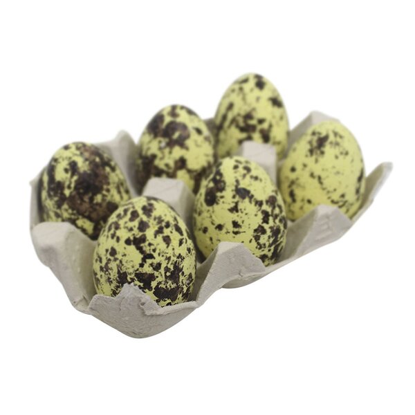 Enfeites Decorativo Bandeja De Ovo De Páscoa Amarelo Isopor